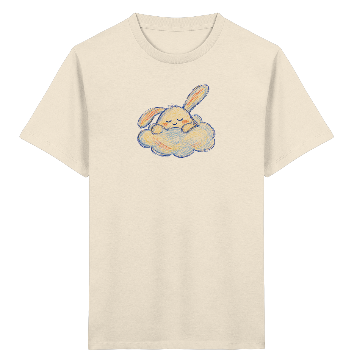 Schlafmonster im weichen Wolkenbett - Kinder Bio T-Shirt