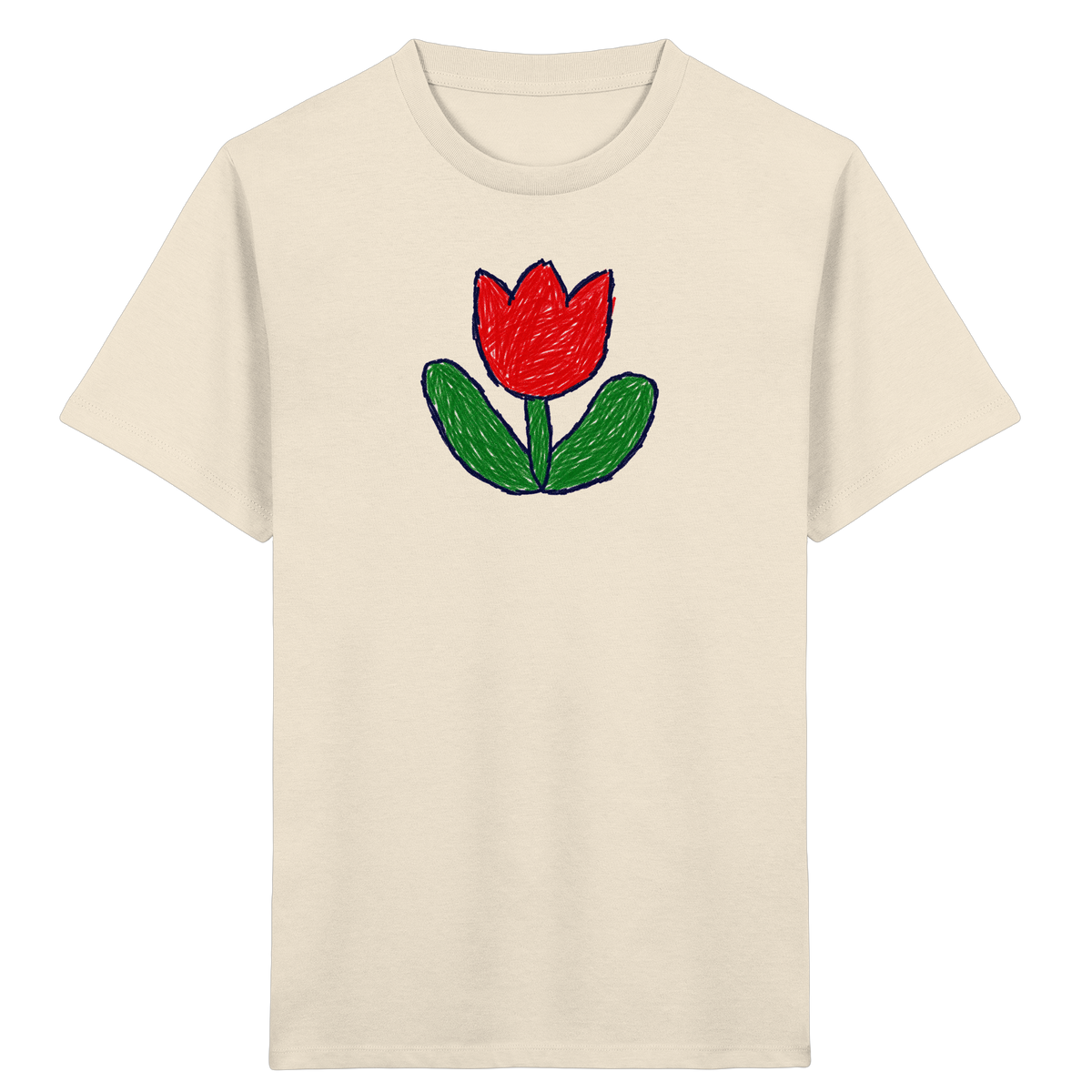 Kritzel Tulpe Kinder Shirt - Kinder Bio T-Shirt