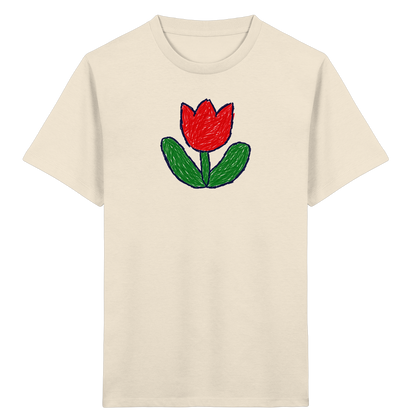 Kritzel Tulpe Kinder Shirt - Kinder Bio T-Shirt