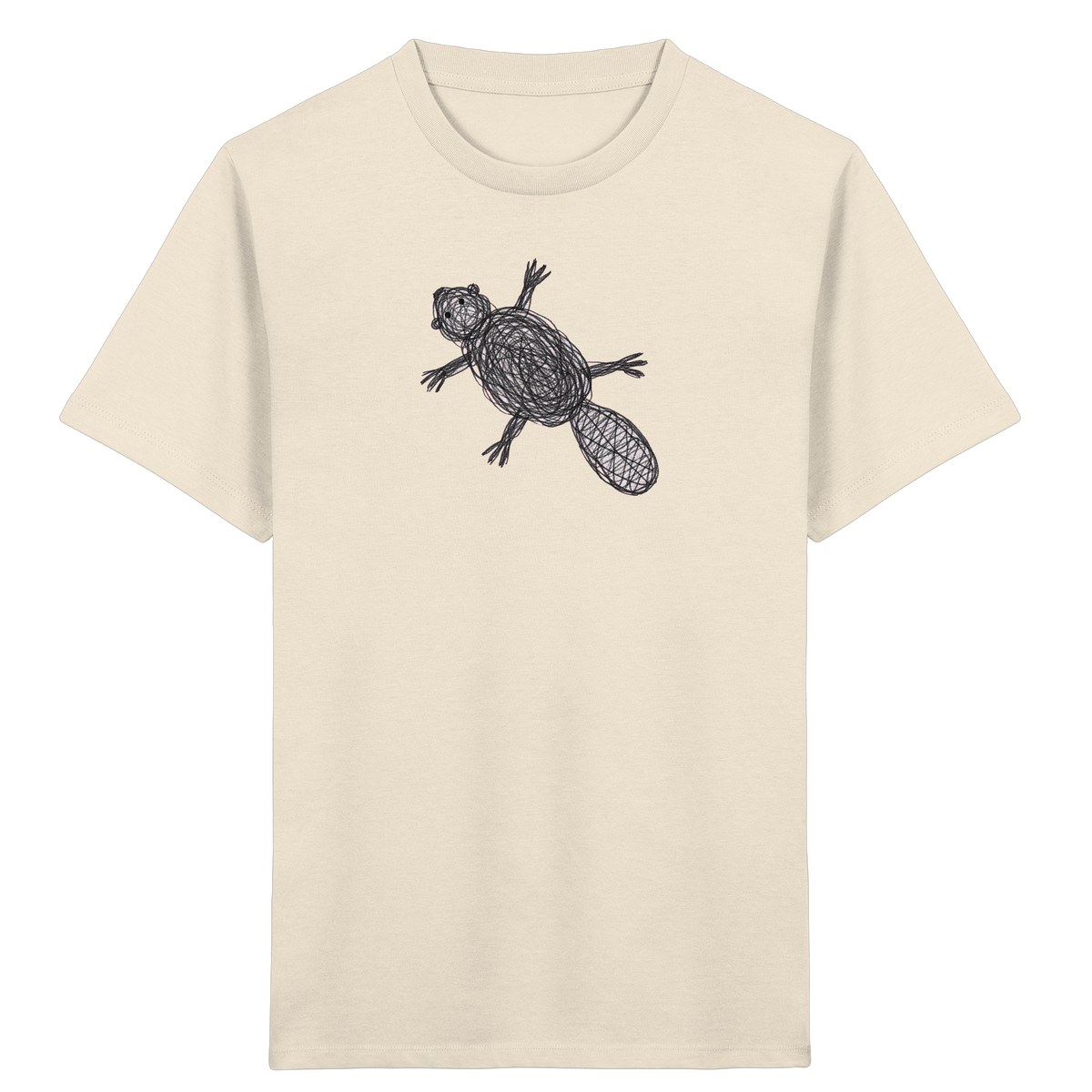 Biber von oben - Kinder Bio T-Shirt