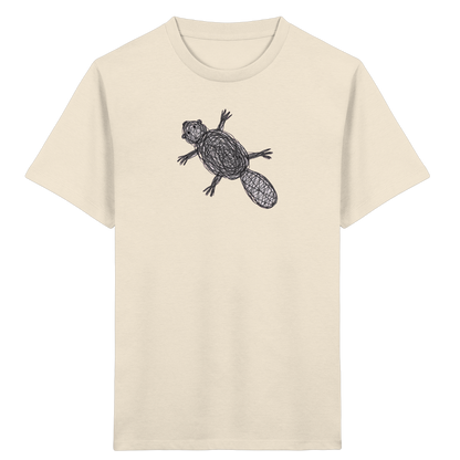 Biber von oben - Kinder Bio T-Shirt