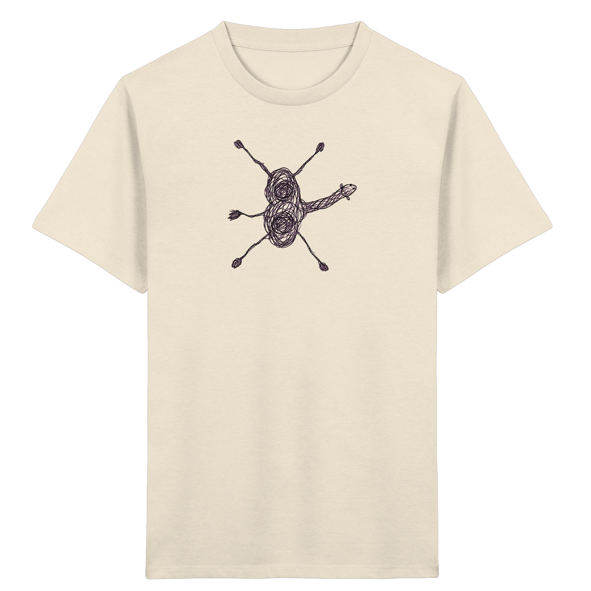 Kamel von oben gezeichnet - Kinder Bio T-Shirt