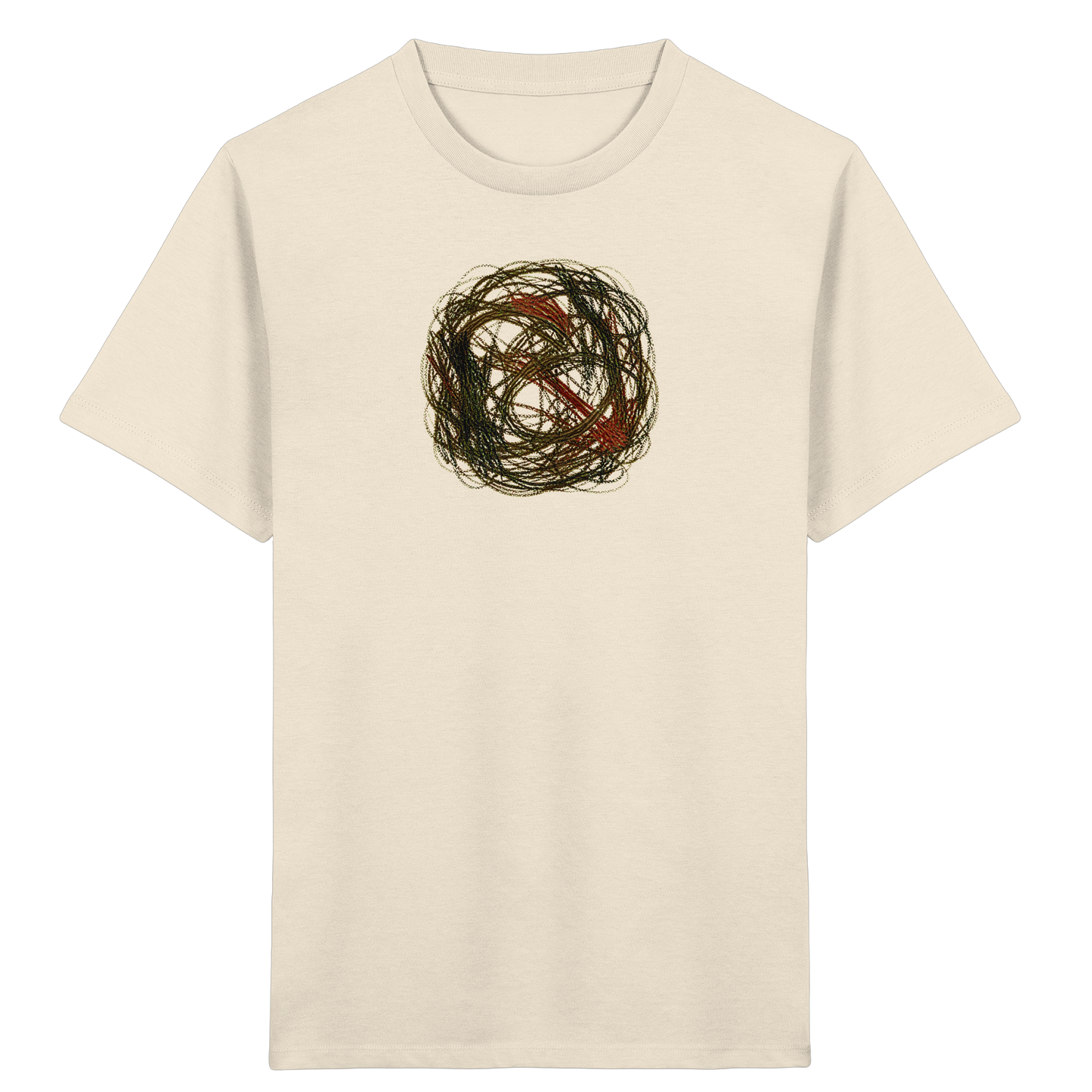 Wildes Kreide Knäuel Natur T-Shirt - Kinder Bio T-Shirt