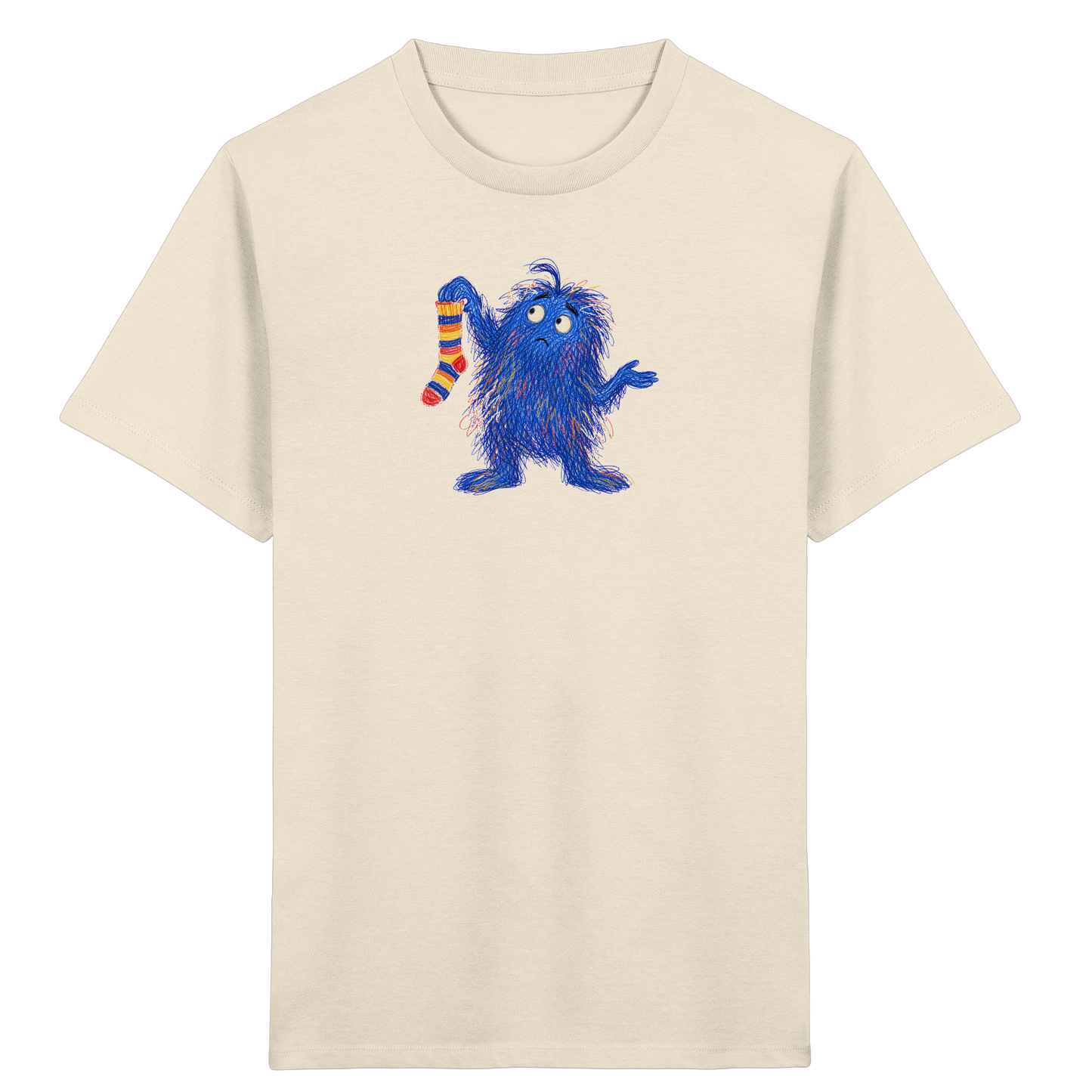 Sockensucher Monster Kinder T-Shirt - Kinder Bio T-Shirt