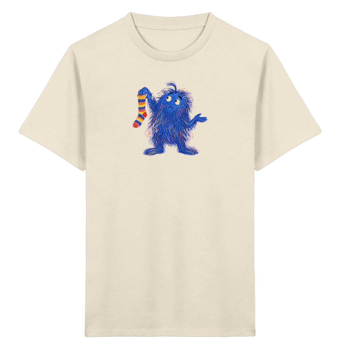 Sockensucher Monster Kinder T-Shirt - Kinder Bio T-Shirt