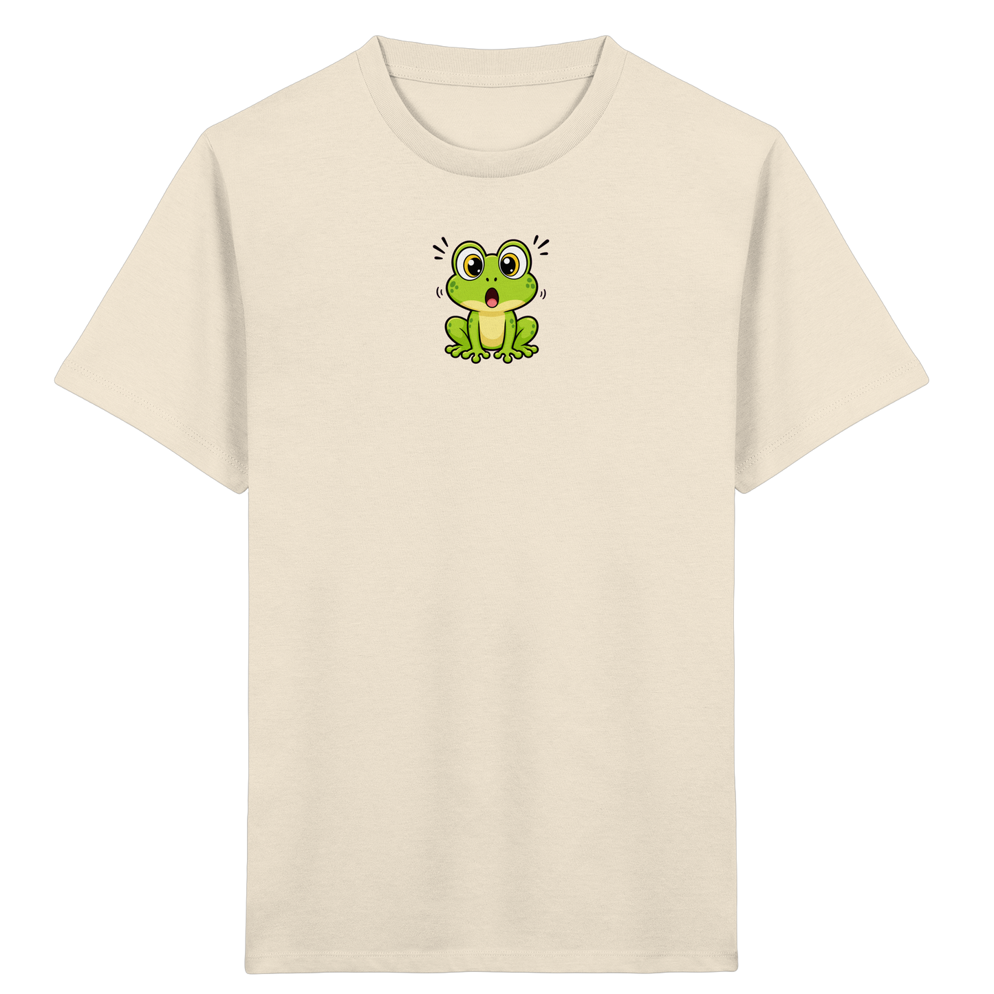 Überraschter Frosch: Kinder T-Shirt Grün - Kinder Bio T-Shirt