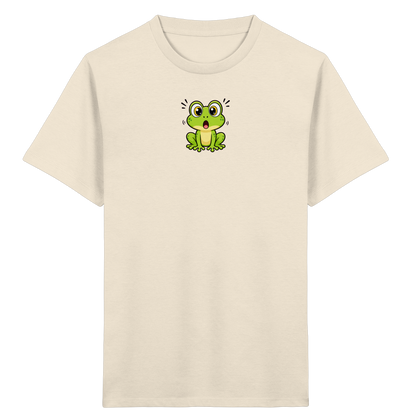 Überraschter Frosch: Kinder T-Shirt Grün - Kinder Bio T-Shirt