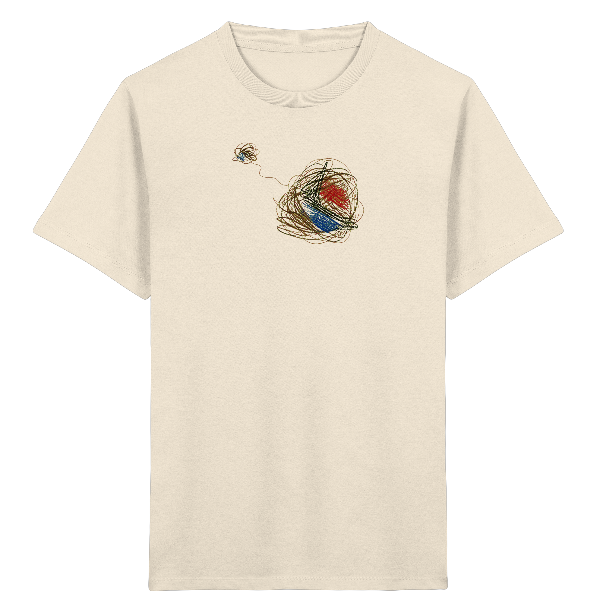 Kinder T-Shirt mit buntem Knäuel-Motiv