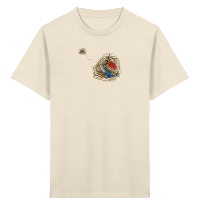 Abstraktes T-Shirt mit kunterbunten Knäueln - Kinder Bio T-Shirt