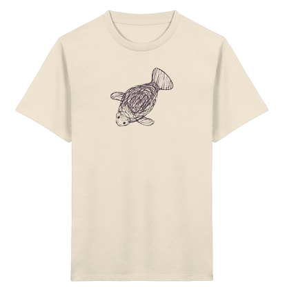 Seekuh von oben gezeichnet - Kinder Bio T-Shirt