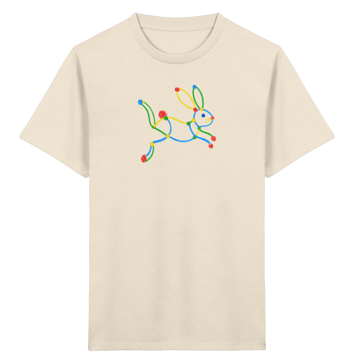 Farbpunkt Hase Kinder Shirt - Kinder Bio T-Shirt