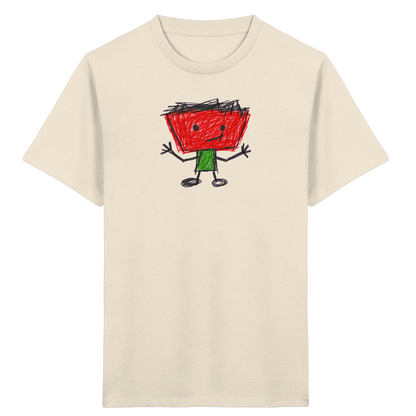 Kritzelkopf mit Zackenhaar - Kinder Bio T-Shirt