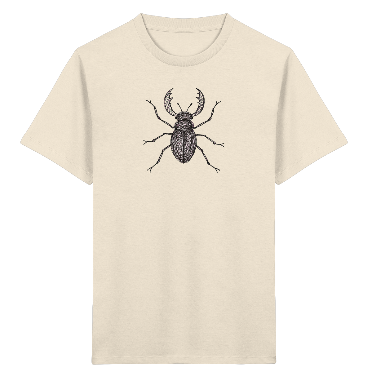Hirschkäfer von oben - Kinder Bio T-Shirt
