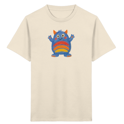 Regenbogenbauch Monster T-Shirt - Kinder Bio T-Shirt