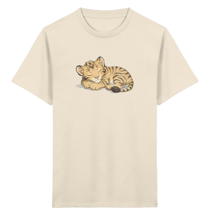 Schlafendes Tigerjunges Kinder T-Shirt - Kinder Bio T-Shirt