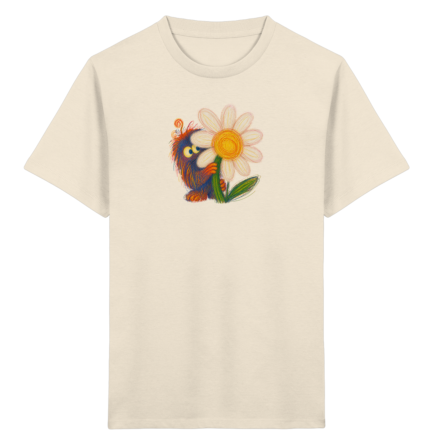 Gänseblümchen Monster Kinder T-Shirt - Kinder Bio T-Shirt