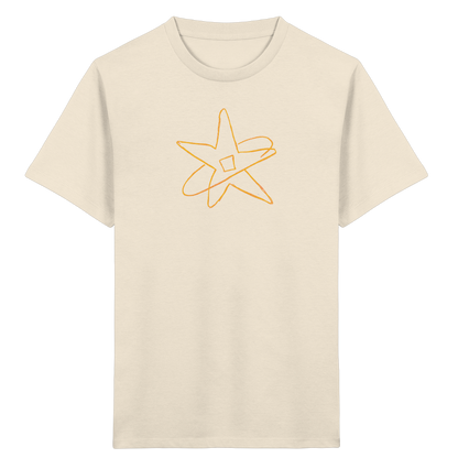 Goldgelber Wackelstern für Kinder - Kinder Bio T-Shirt