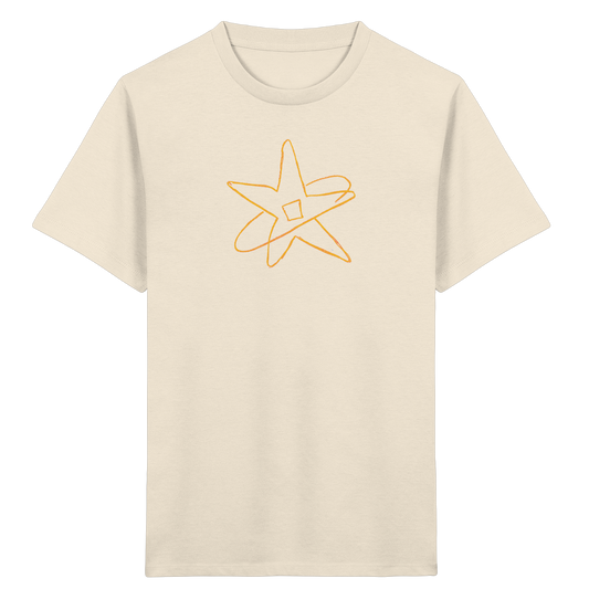 Goldgelber Wackelstern für Kinder - Kinder Bio T-Shirt
