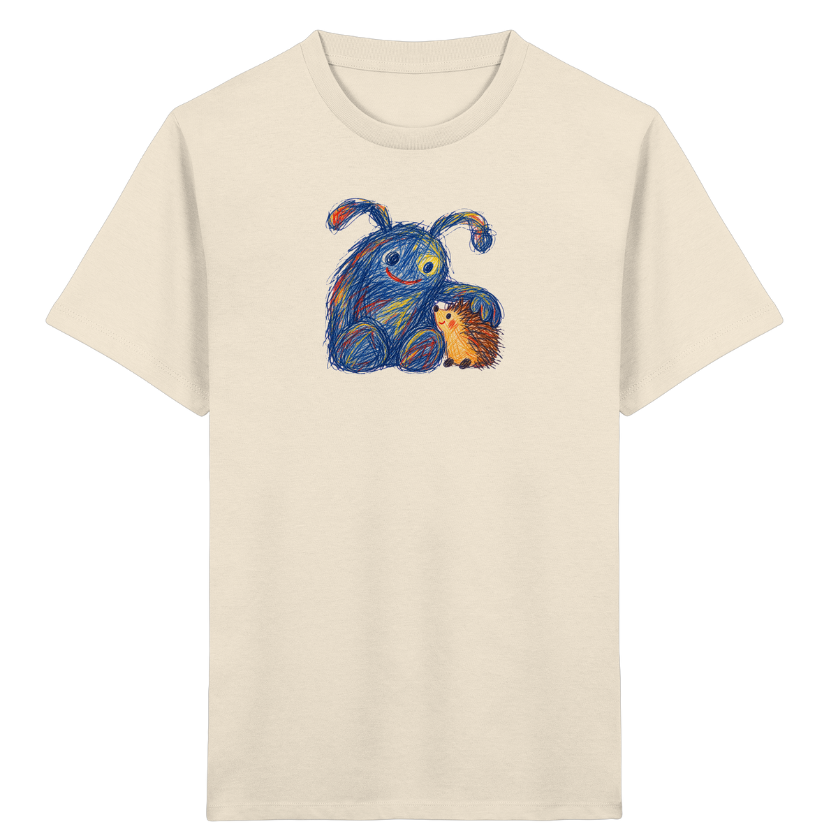 Igelkumpel Monster Freundschaft - Kinder Bio T-Shirt