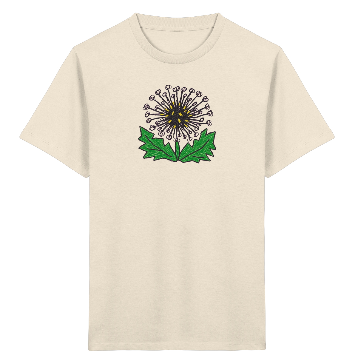 Kritzel Löwenzahn Kinder Shirt - Kinder Bio T-Shirt