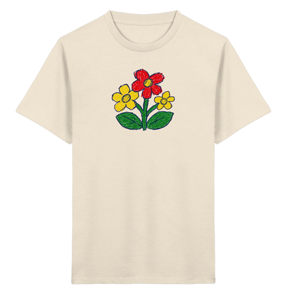 Kritzel-Dreiblüte Kinder T-Shirt - Kinder Bio T-Shirt