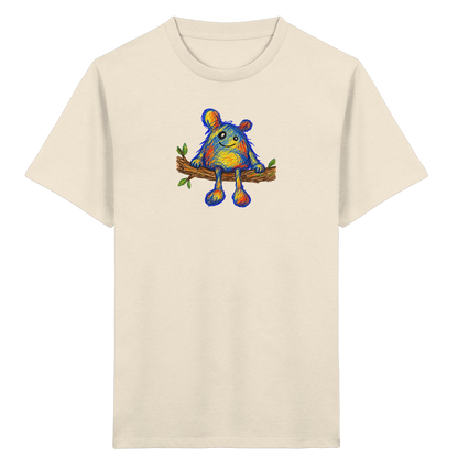 Astsitzer Kritzelmonster auf Ast - Kinder Bio T-Shirt