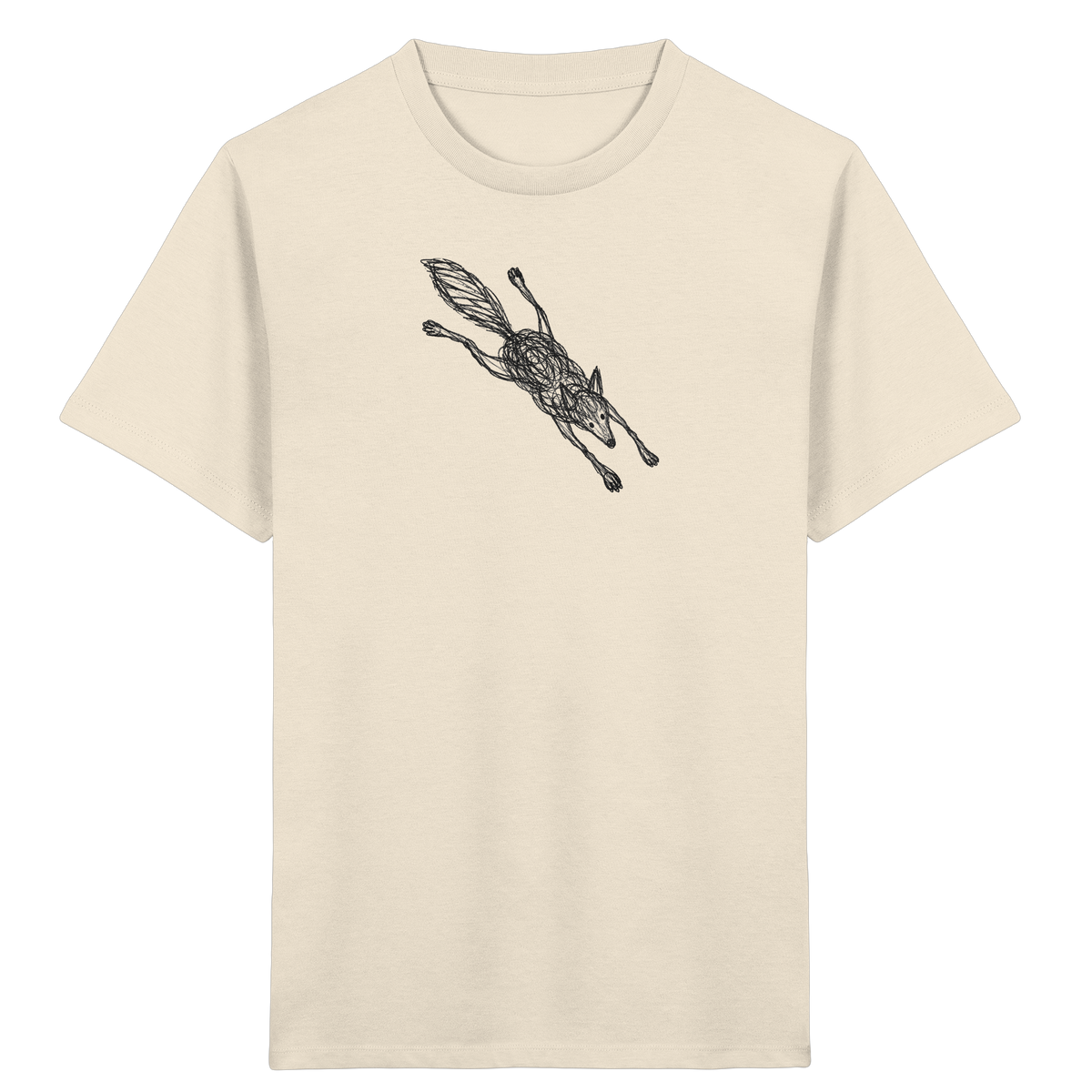 Wolf von oben - Kinder Bio T-Shirt