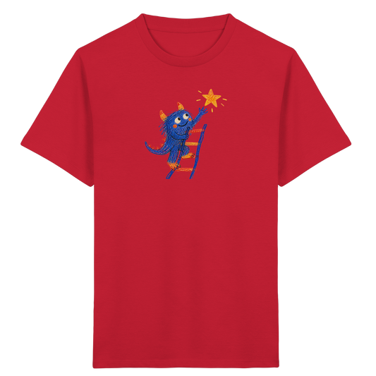 Monster auf der Sternenleiter - Kinder Bio T-Shirt
