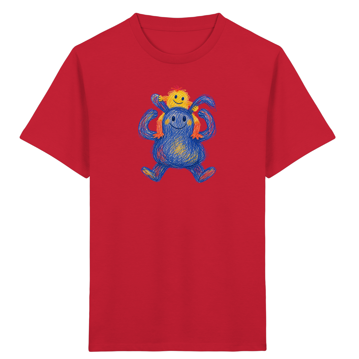 Huckepack Monster Kinder T-Shirt - Kinder Bio T-Shirt