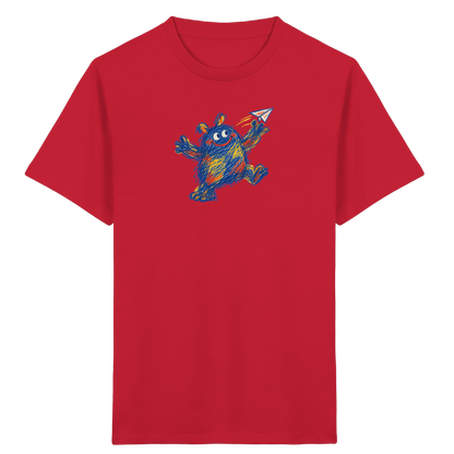 Papierfliegerwerfer Kritzelmonster Kinder Shirt - Kinder Bio T-Shirt