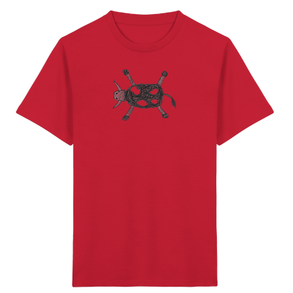 Kuh von oben gezeichnet - Kinder Bio T-Shirt