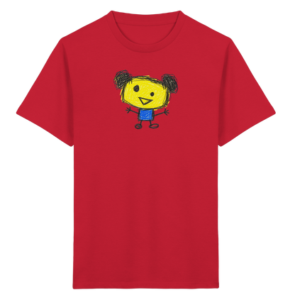 Kritzelkopf mit Doppeldutt - Kinder Bio T-Shirt