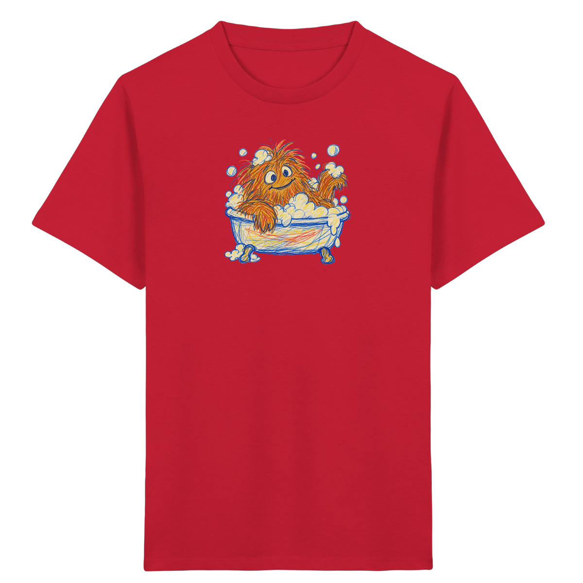 Badewannenzottel im Schaumbad - Kinder Bio T-Shirt