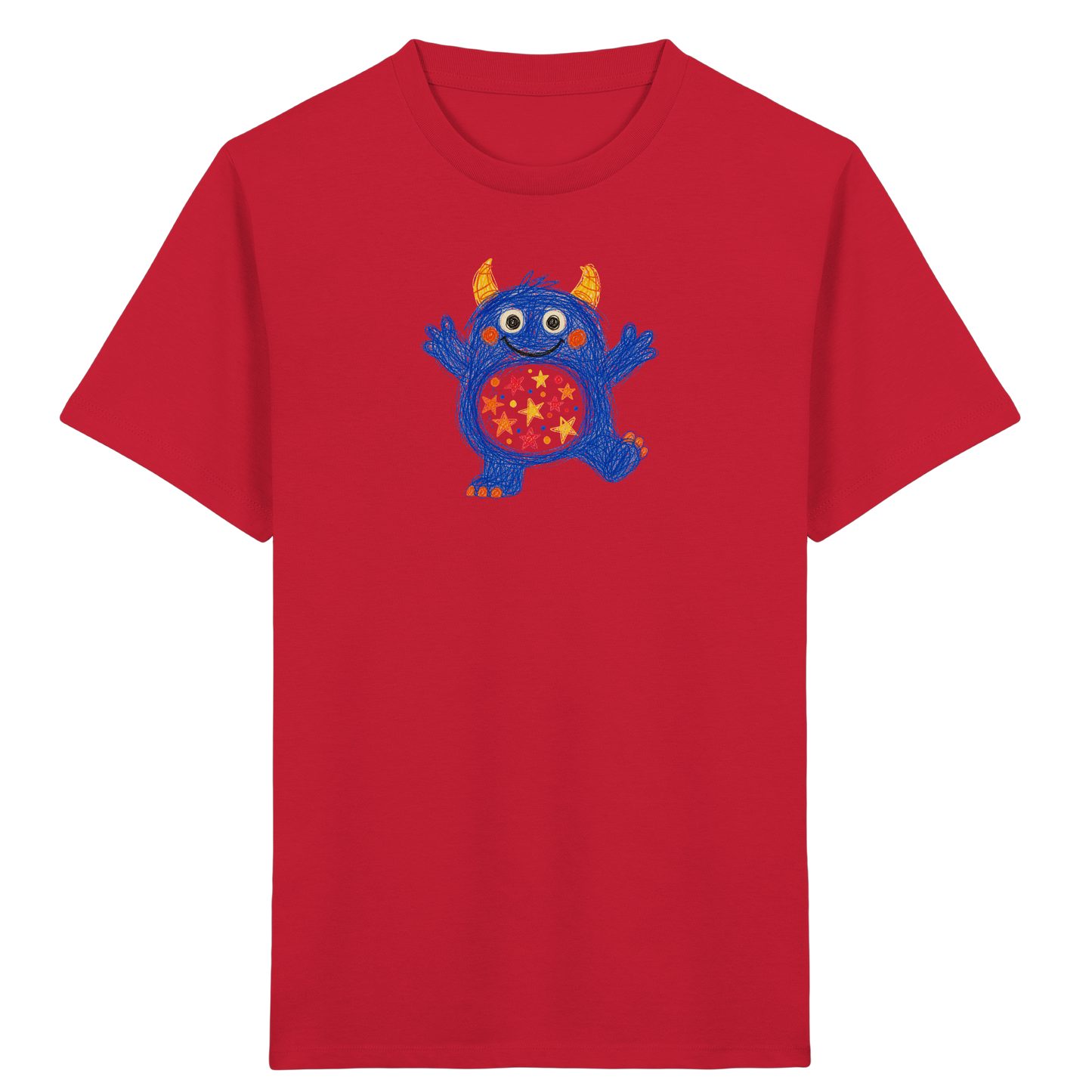 Funkelbauch Kritzelmonster Shirt - Kinder Bio T-Shirt