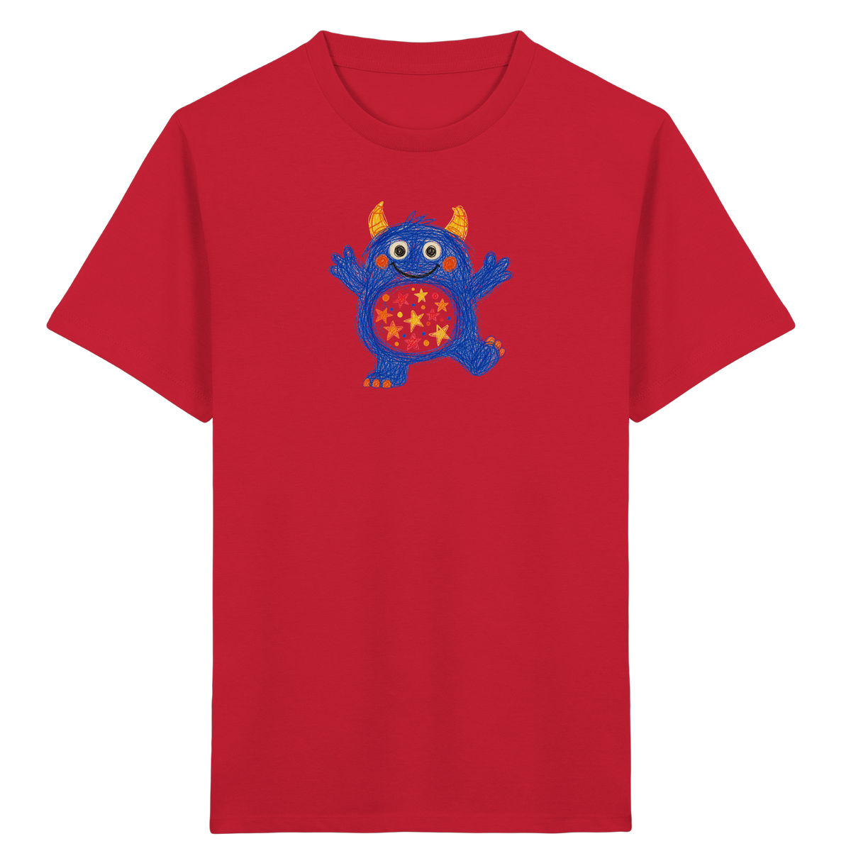 Funkelbauch Kritzelmonster Shirt - Kinder Bio T-Shirt