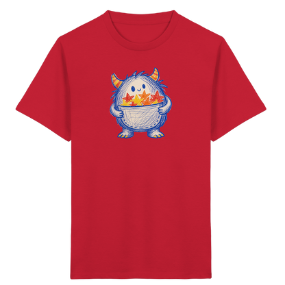 Kleines Monster mit Sternentasche - Kinder Bio T-Shirt
