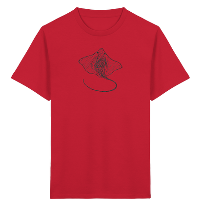 Rochen von oben gezeichnet - Kinder Bio T-Shirt