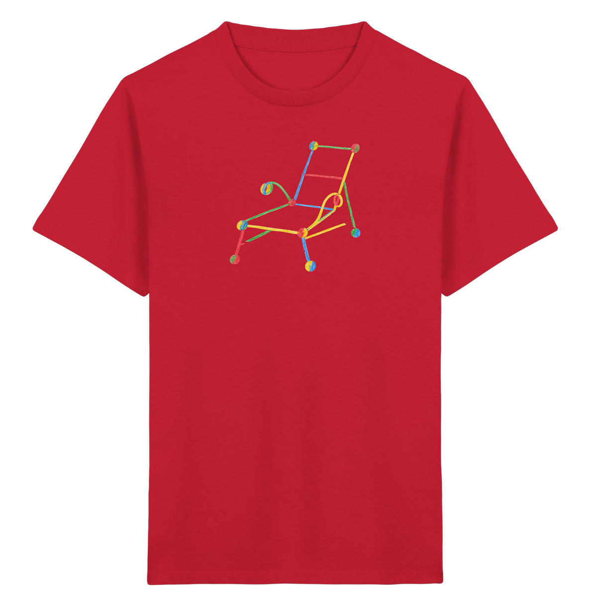 Bunte Liege mit Farbpunkten - Kinder Bio T-Shirt