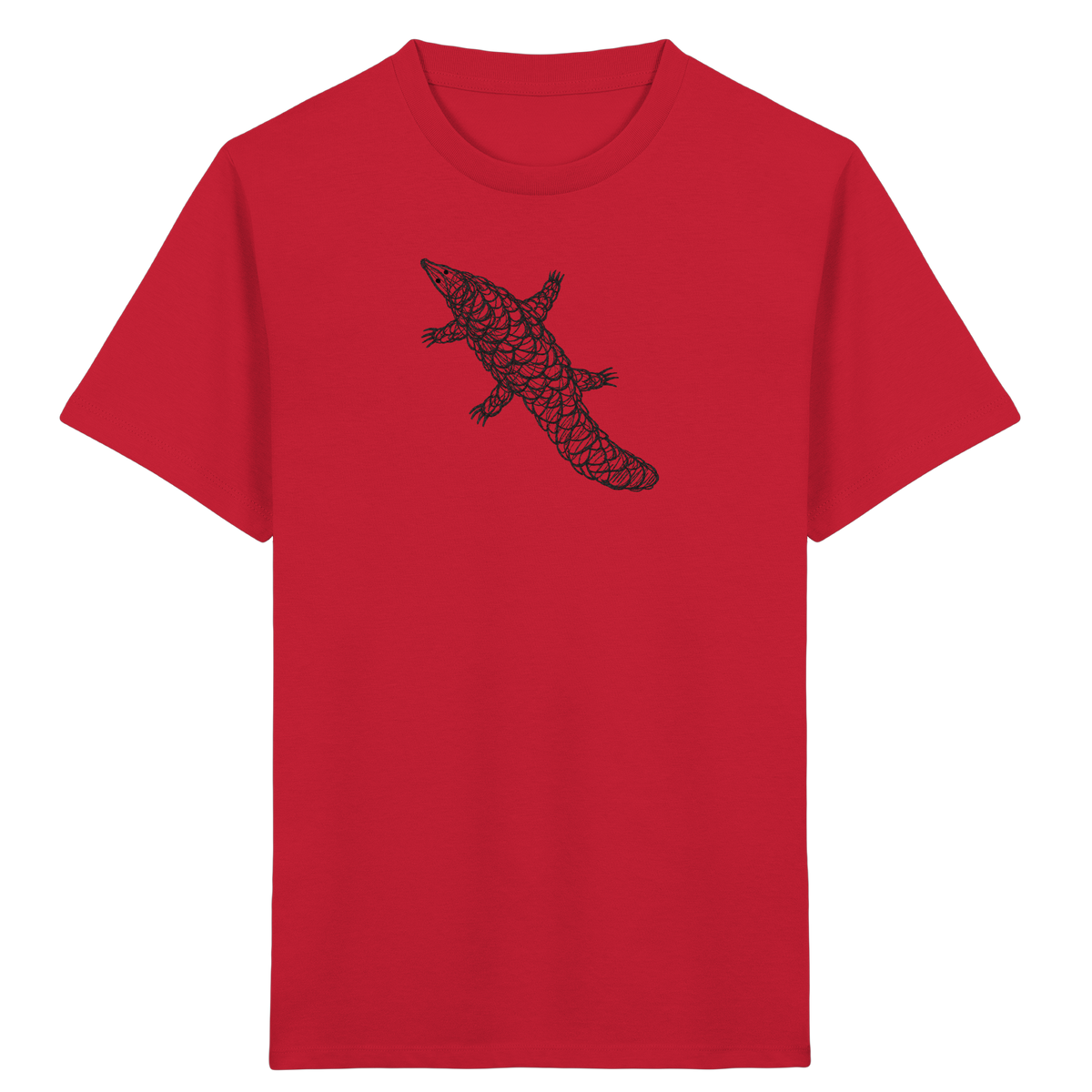 Schuppentier von oben - Kinder Bio T-Shirt