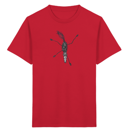Pferd von oben gezeichnet - Kinder Bio T-Shirt