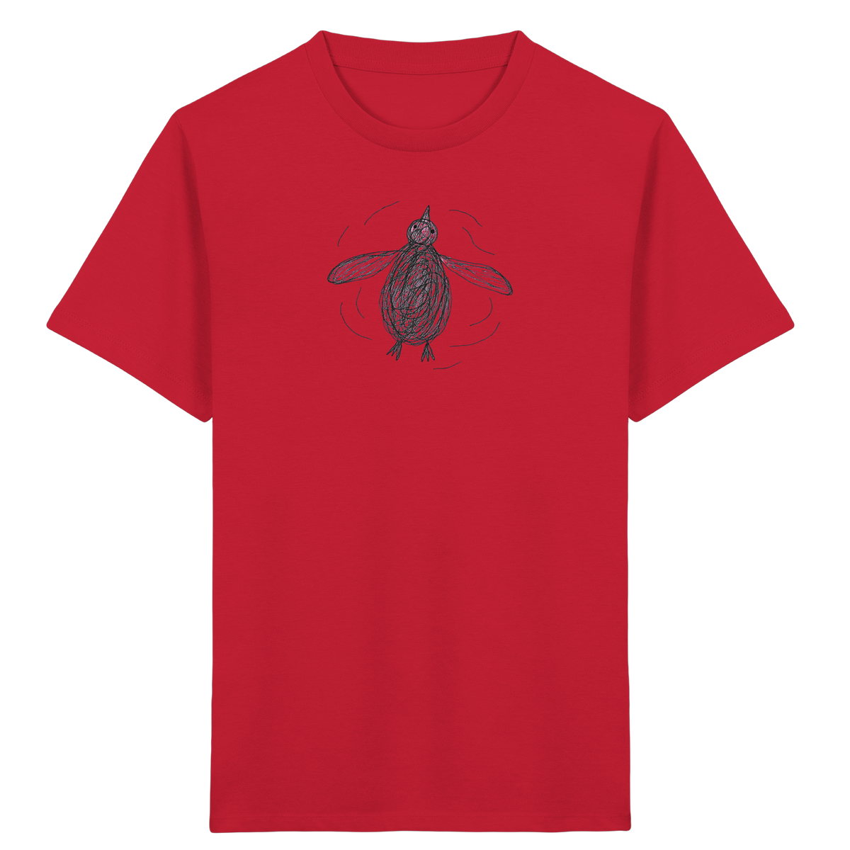 Pinguin von oben - Kinder Bio T-Shirt