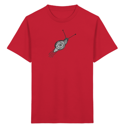 Schnecke von oben Kinderzeichnung - Kinder Bio T-Shirt