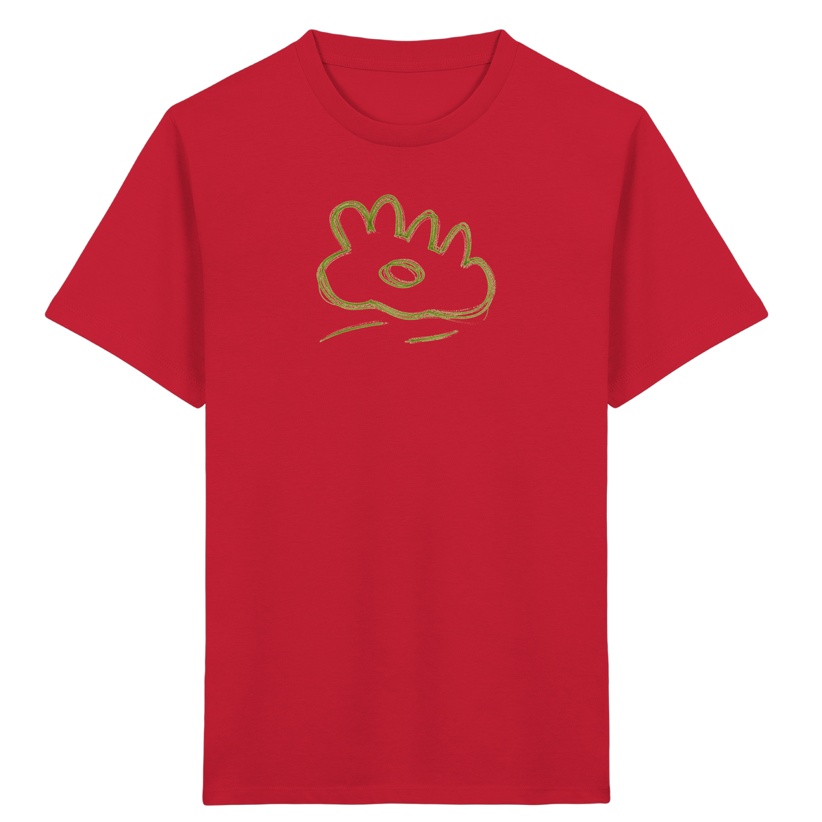 Grüne Wackelwolke Kinder T-Shirt - Kinder Bio T-Shirt