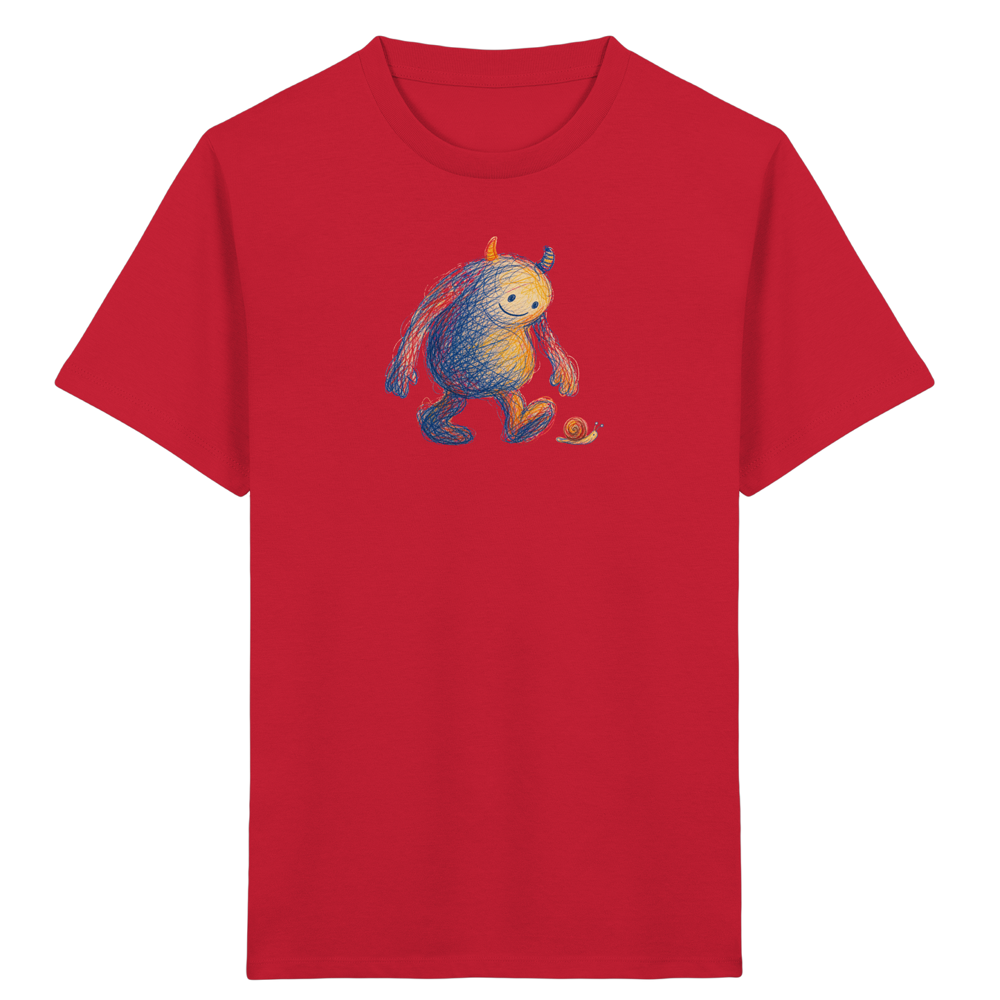 Schneckenfreund Monster Kinder T-Shirt - Kinder Bio T-Shirt