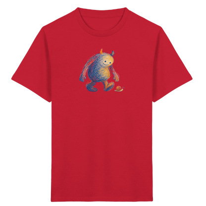 Schneckenfreund Monster Kinder T-Shirt - Kinder Bio T-Shirt
