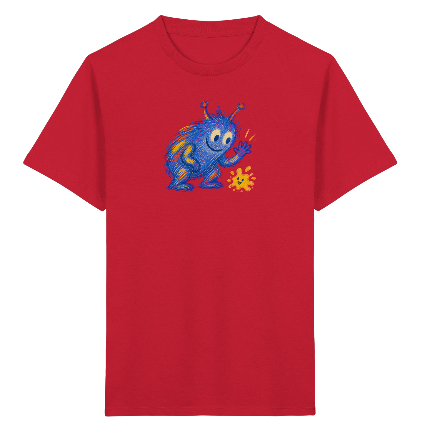 Klecksfreund Monster Kinder T-Shirt - Kinder Bio T-Shirt