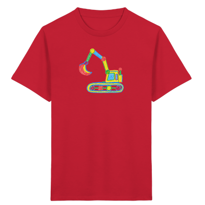 Bunter Punkt Bagger - Kinder Bio T-Shirt