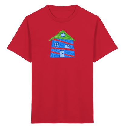 Blaues Balkenhaus Kinder T-Shirt - Kinder Bio T-Shirt