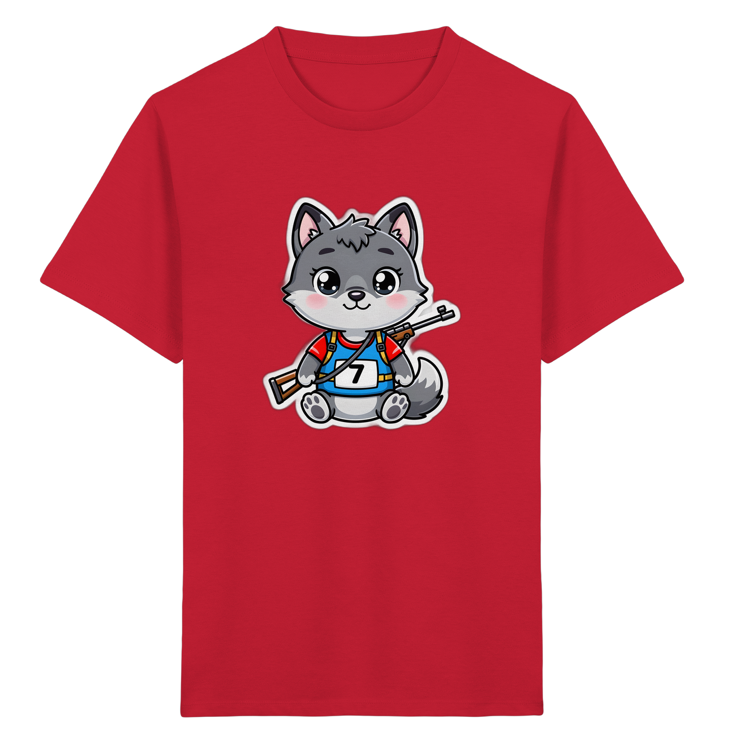 Wolf im Trikot: Cooles Kinder T-Shirt