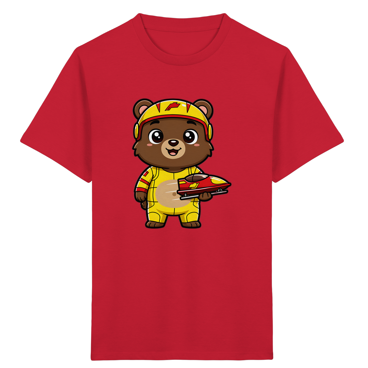 Bären-Rennfahrer T-Shirt: Abenteuer pur! - Kinder Bio T-Shirt